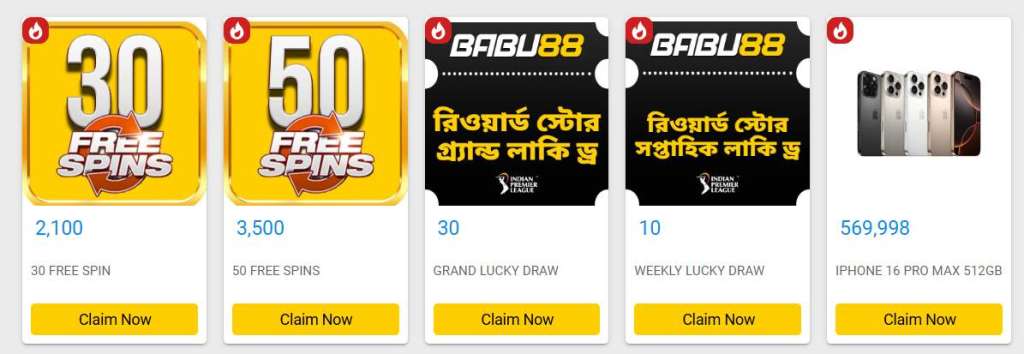 BABU88 live casino bonuses